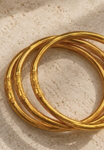 Goldleaf 'Golden Hour' mantra armband